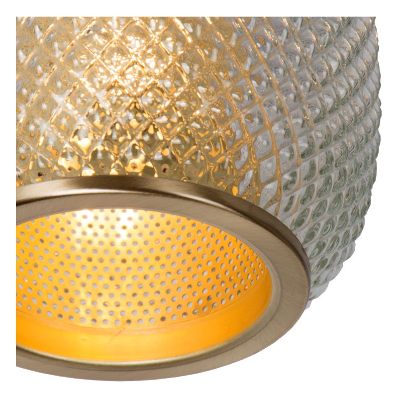 AGATHE Ceiling Light E27/40W Brass / Clear Glass